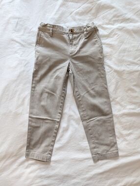 Khaki Straight Leg Kids Uniform Pants